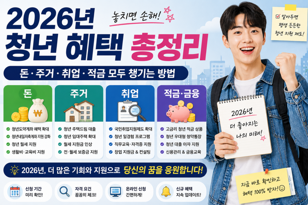 청년 혜택 총정리
