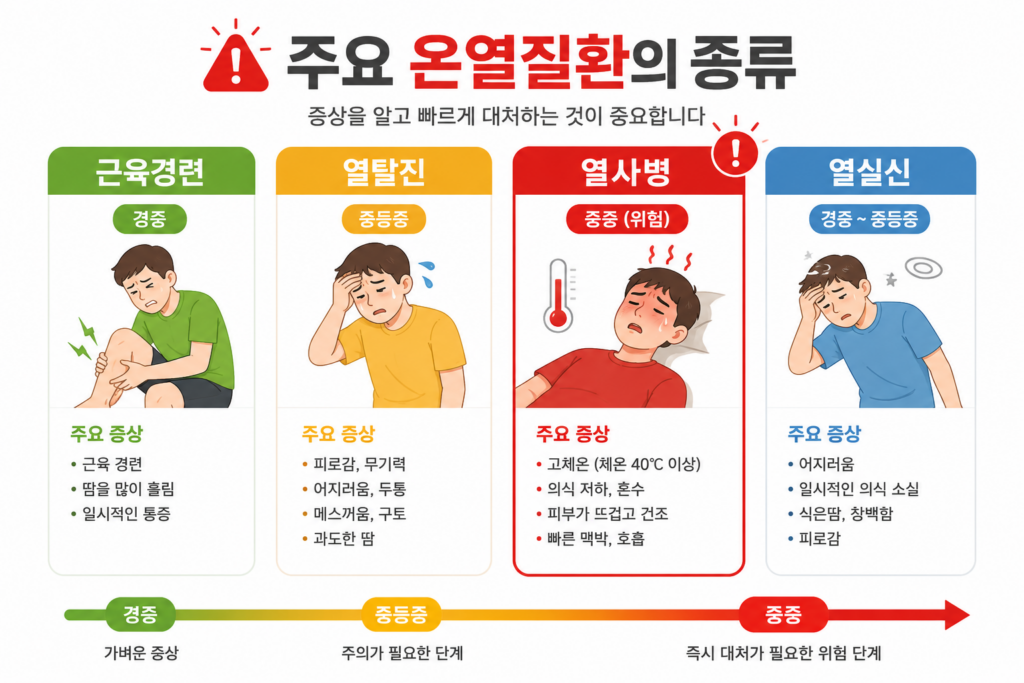 주요 온열질환