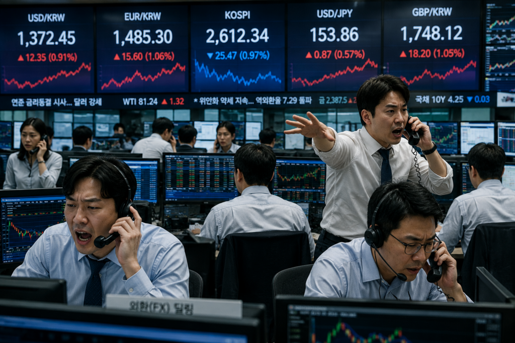 환율 1560원 돌파!