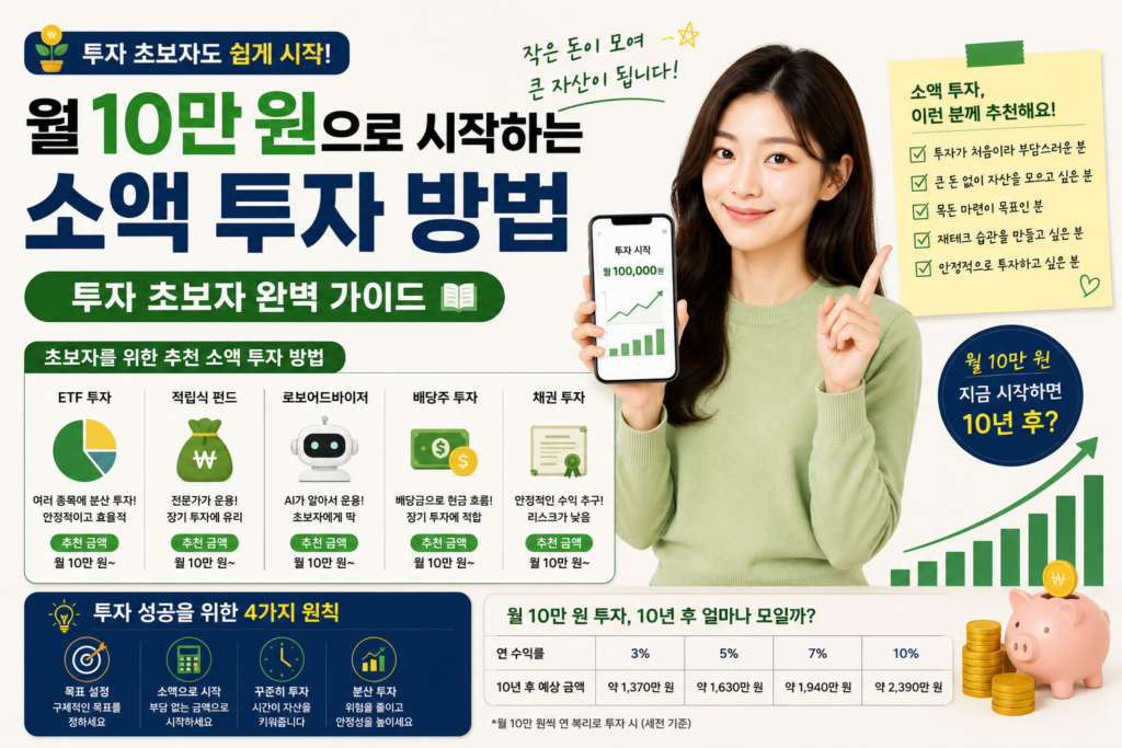 10만원 소액 투자 방법