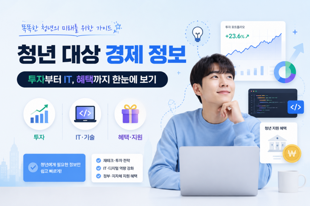 청년 대상 경제 정보 투자 IT 혜택